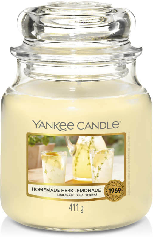 Yankee Candle Geurkaars Medium Homemade Herb Lemonade Yankee Candle Geurkaars Medium Homemade Herb Lemonade