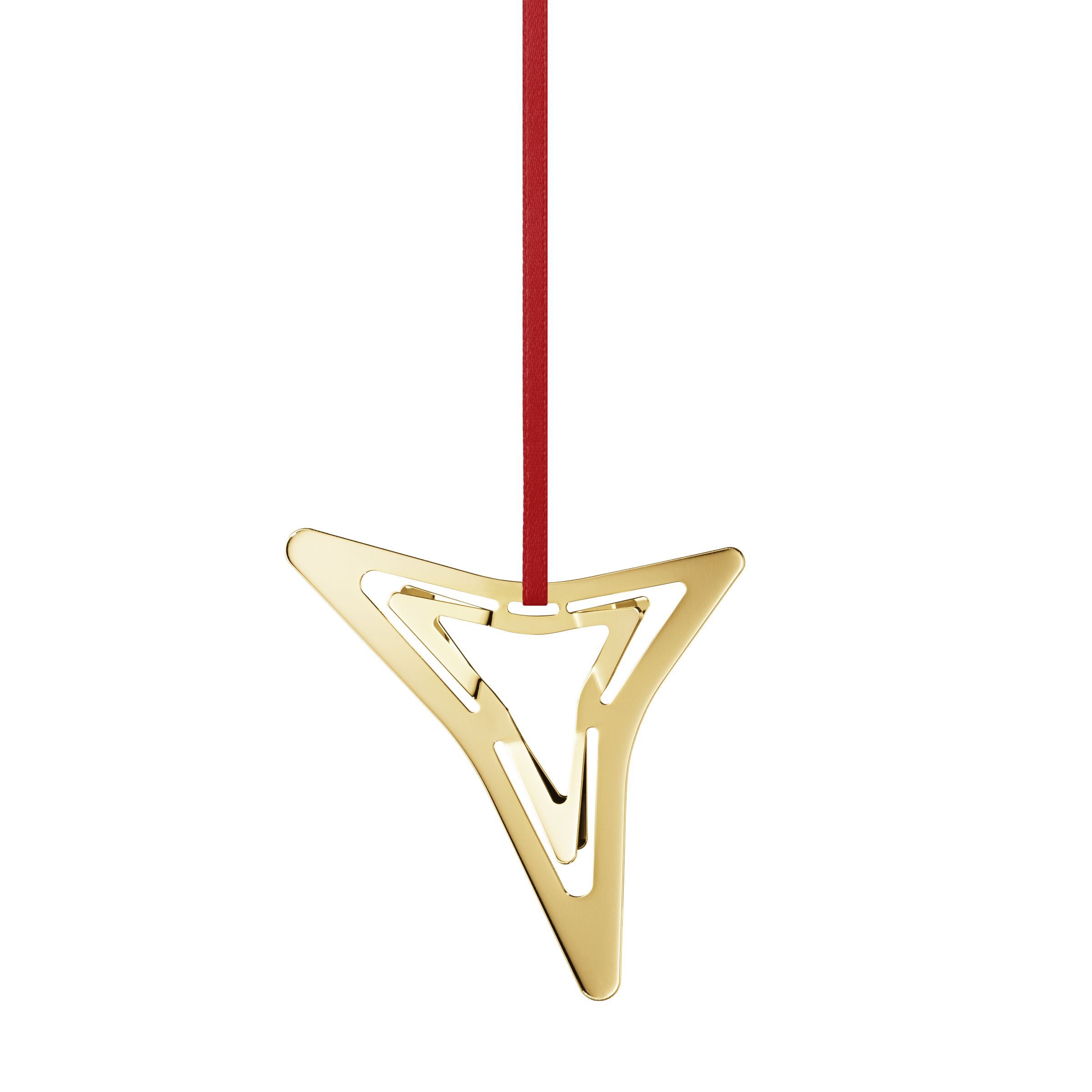 Georg Jensen Kerst 2021 Ornament 3 Punten Ster Goud Georg Jensen Kerst 2021 Ornament 3 Punten Ster Goud