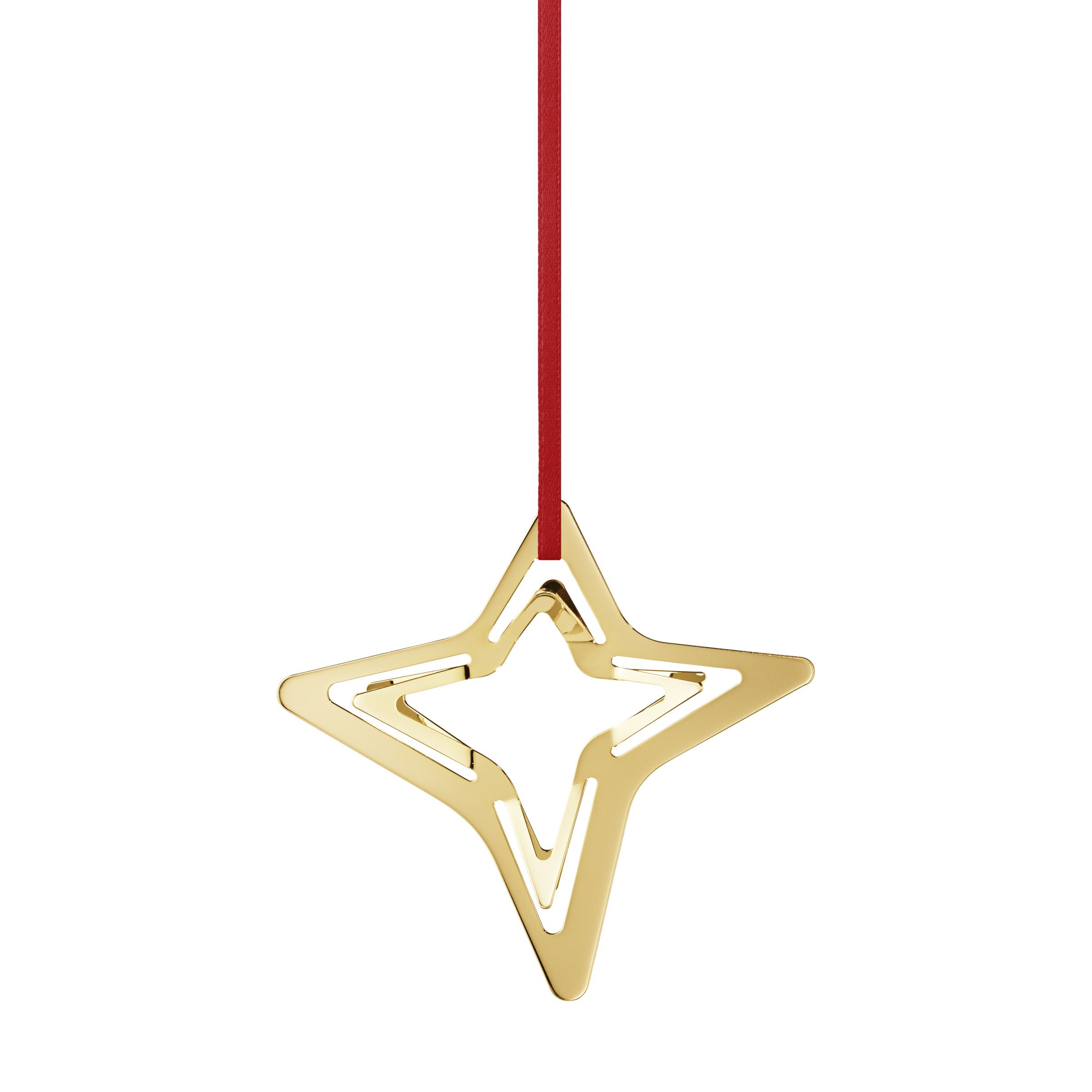 Georg Jensen Kerst 2021 Ornament 4 Punten Ster Goud Georg Jensen Kerst 2021 Ornament 4 Punten Ster Goud