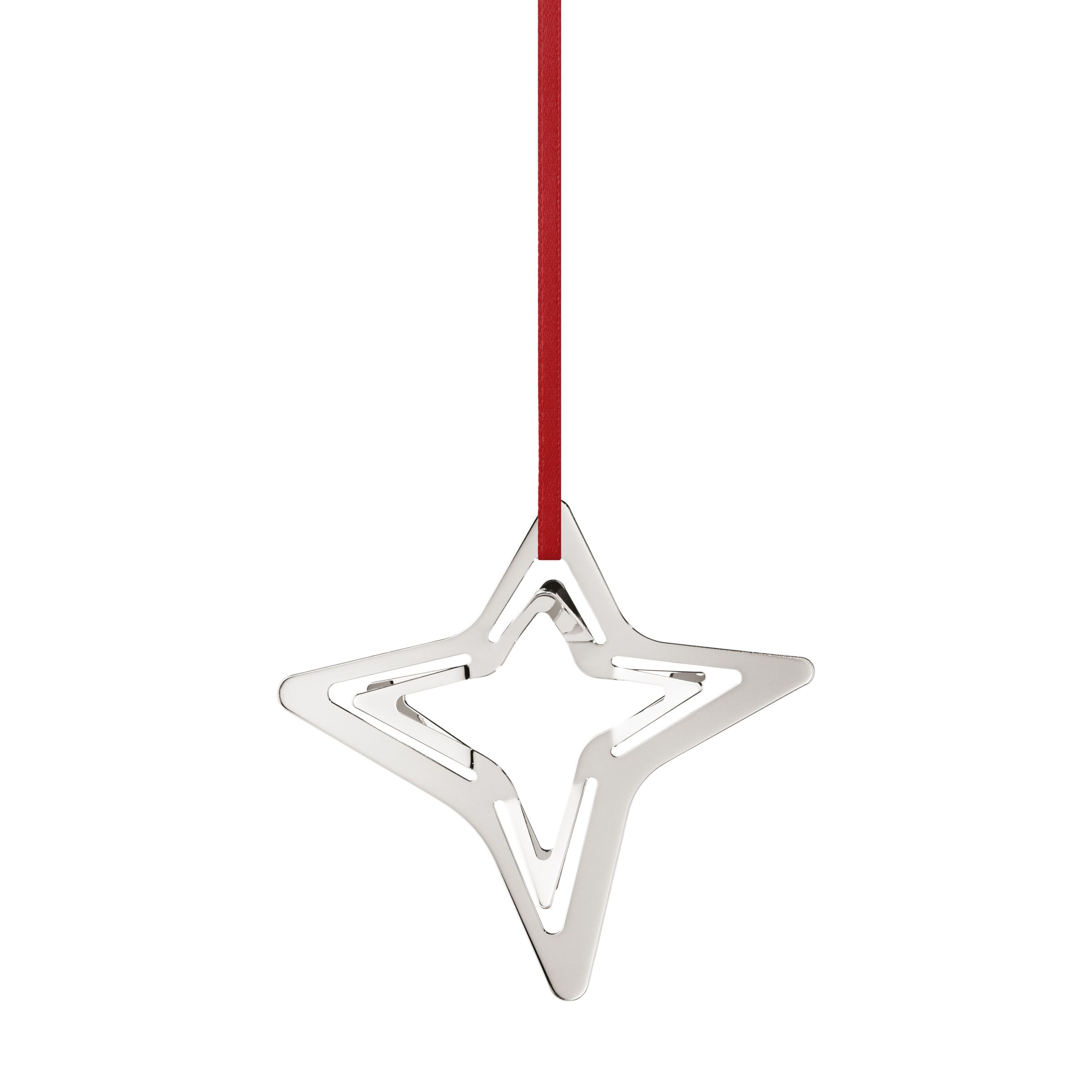 Georg Jensen Kerst 2021 Ornament 4 Punten Ster Zilver Georg Jensen Kerst 2021 Ornament 4 Punten Ster Zilver