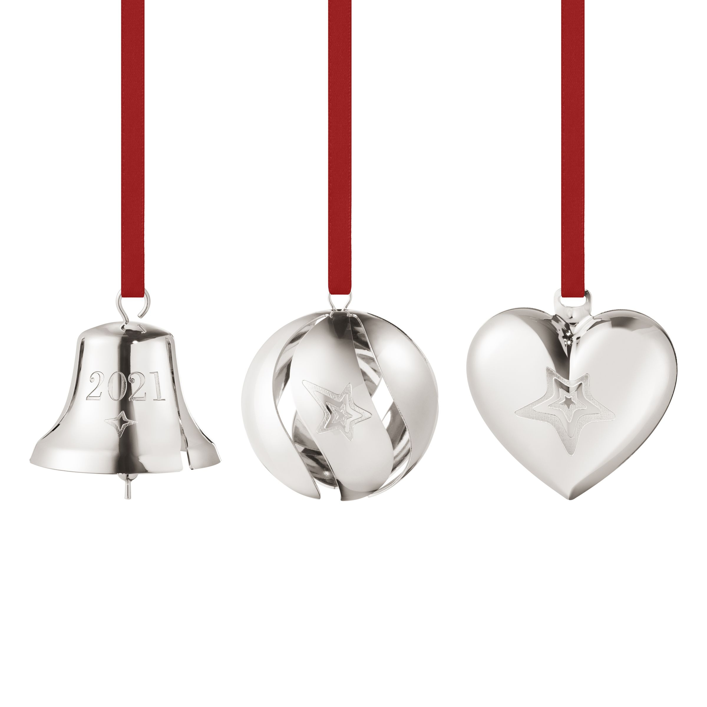 Georg Jensen Kerst 2021 Giftset Hanger Zilver 3 Stuks Georg Jensen Kerst 2021 Giftset Hanger Zilver 3 Stuks