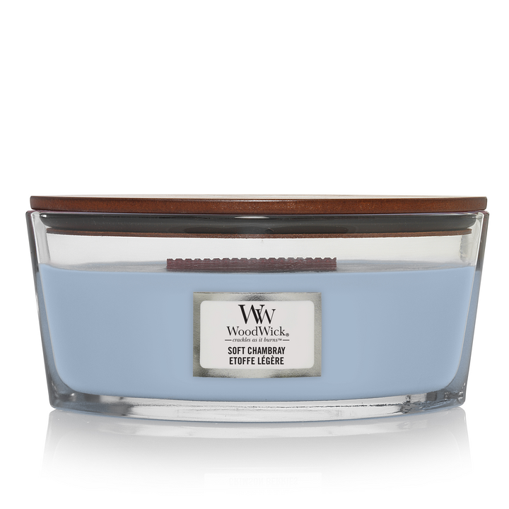 WoodWick Ellipse Kerze Soft Chambray