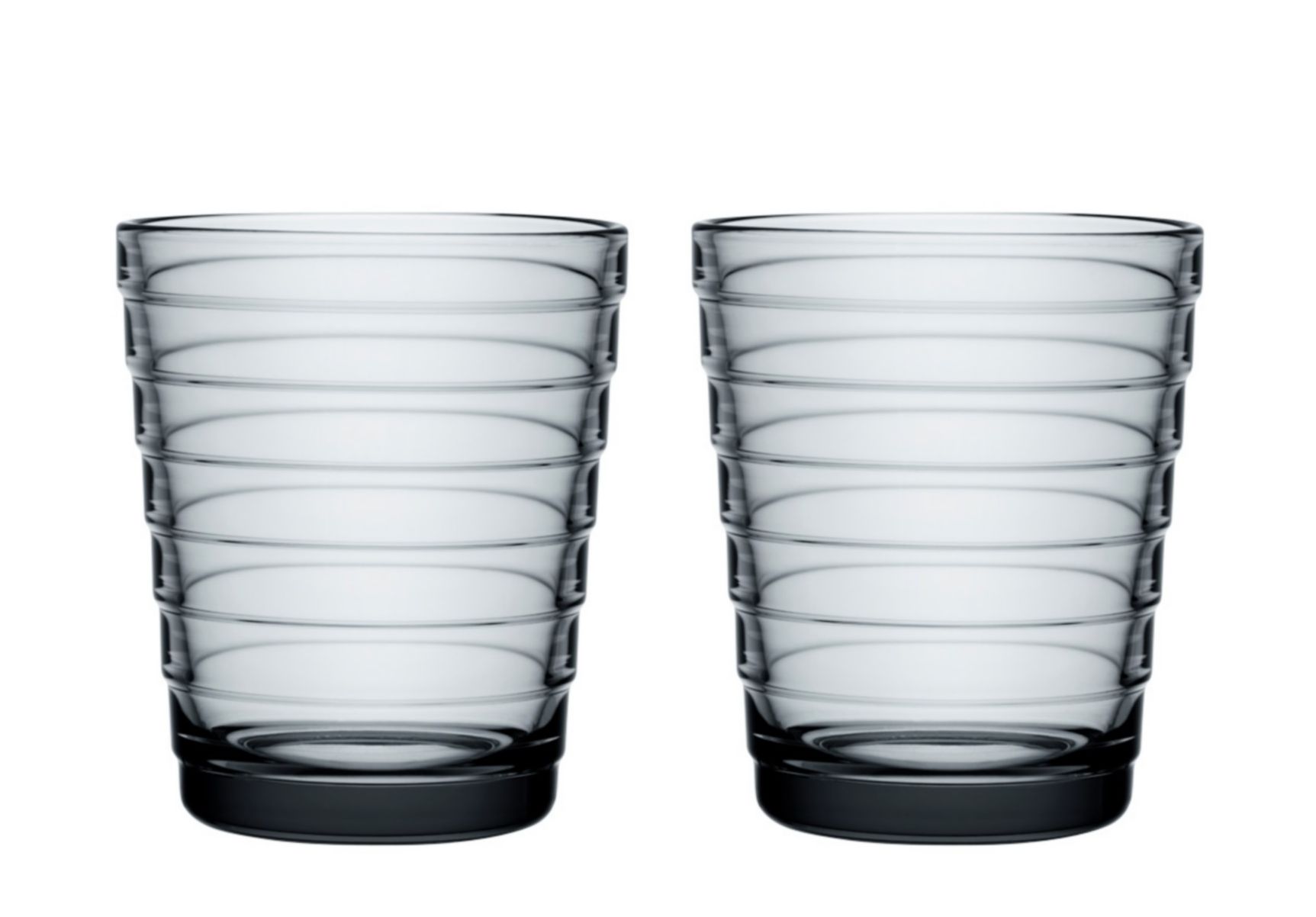 Iittala Aino Aalto glas 22cl - grijs - 2 stuks Iittala Aino Aalto glas 22cl - grijs - 2 stuks