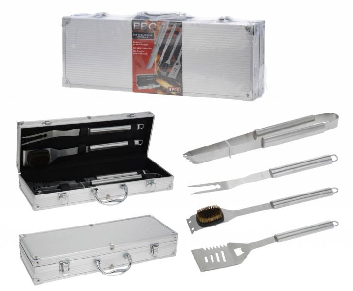 Excellent Houseware Barbecue Gereedschap Set 4 Delig excellent houseware kopen in de aanbieding