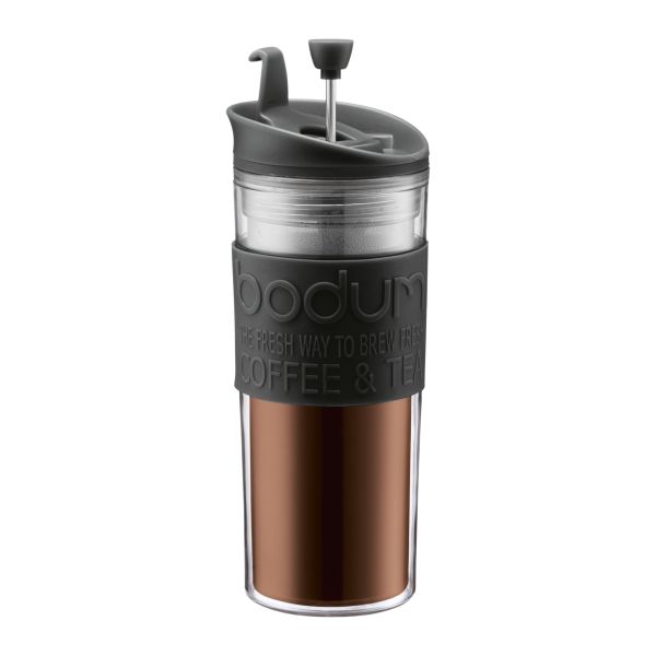 Bodum Cafetiere Travel Press Zwart 045 Liter bodum kopen in de aanbieding