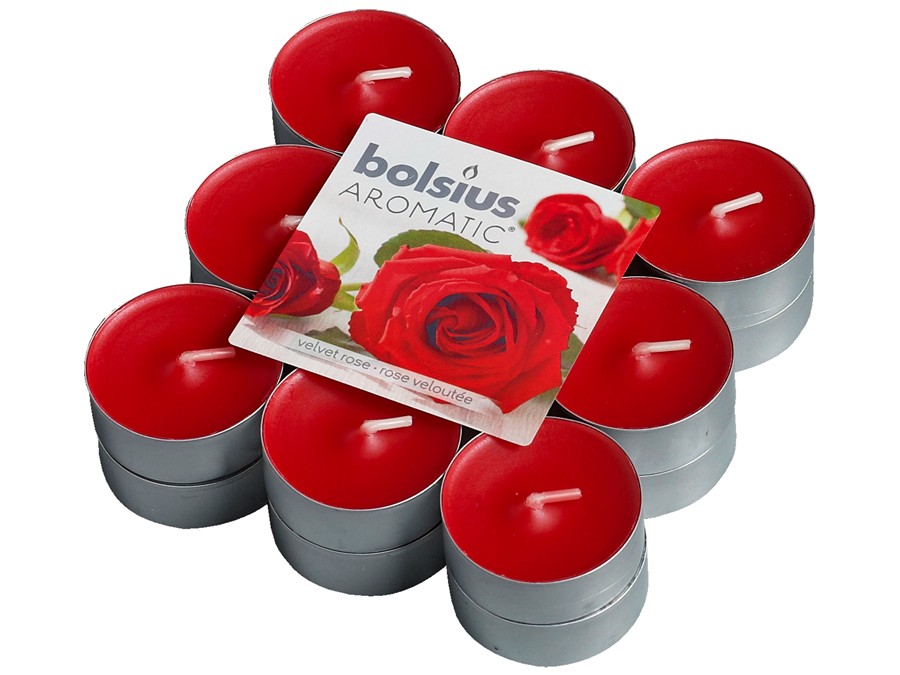 Bolsius Geurlichten Aromatic Velvet Rose 18 Stuks bolsius kopen in de aanbieding Bolsius Geurlichten Aromatic Velvet Rose 18 Stuks bolsius kopen in de aanbieding