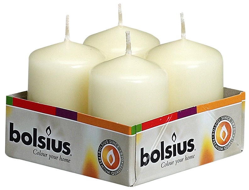 Bolsius Stompkaarsen Cello Ivoor 6040 Mm 4 Stuks bolsius kopen in de aanbieding