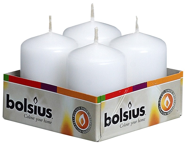 Bolsius Stompkaarsen Cello Wit 6040 Mm 4 Stuks bolsius kopen in de aanbieding