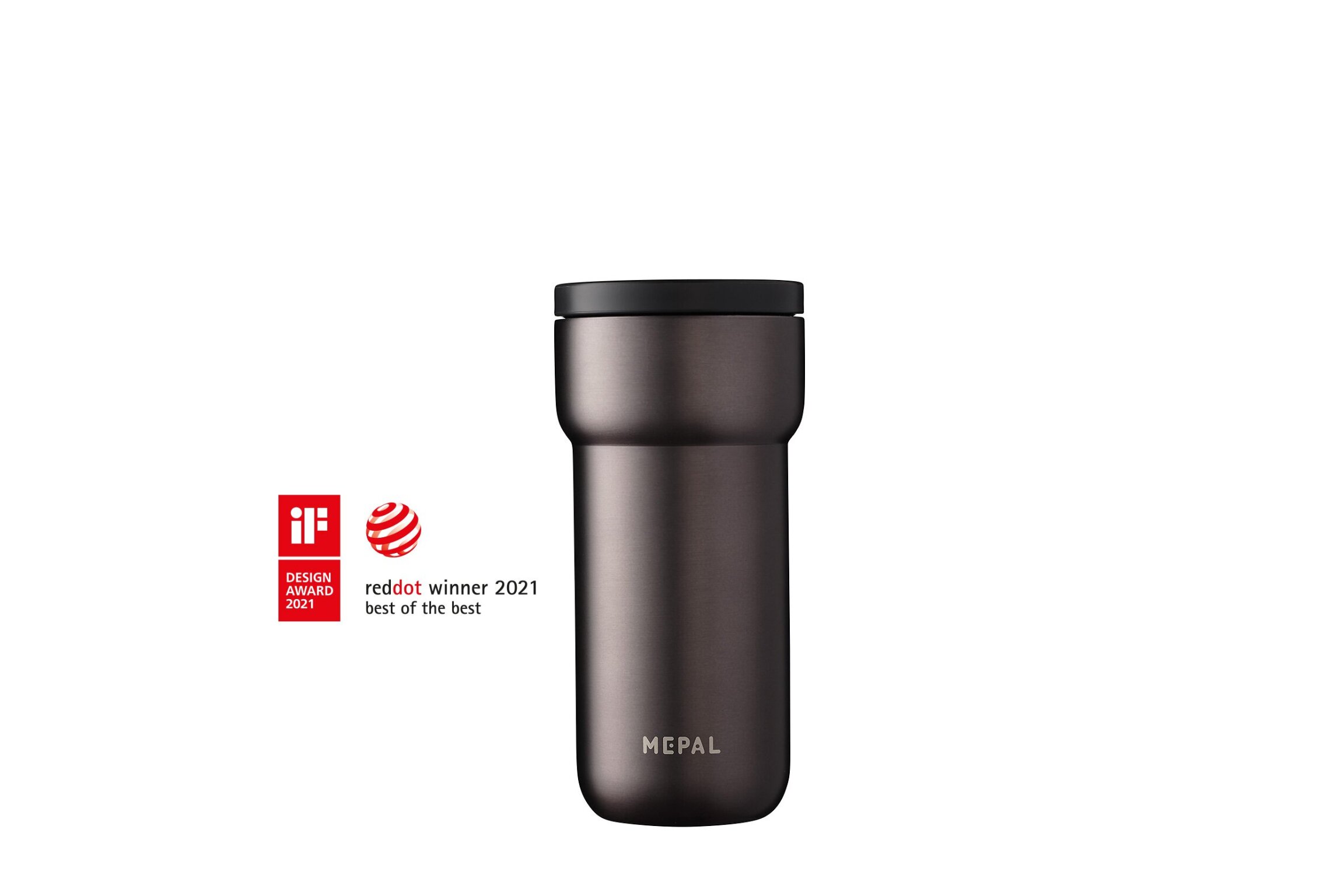 Mepal Thermosbeker Ellipse Titanium 375 ml Mepal Thermosbeker Ellipse Titanium 375 ml