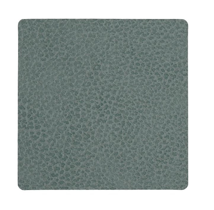 Lind Dna Onderzetter Hippo Leer 10X10Cm Pastelgroen lind dna kopen in de aanbieding