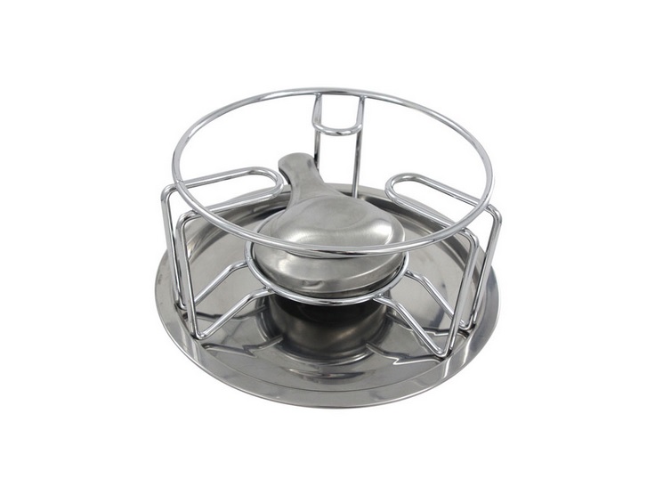 Easyline Rechaud Rond Verchroomd Met Brander easyline kopen in de aanbieding