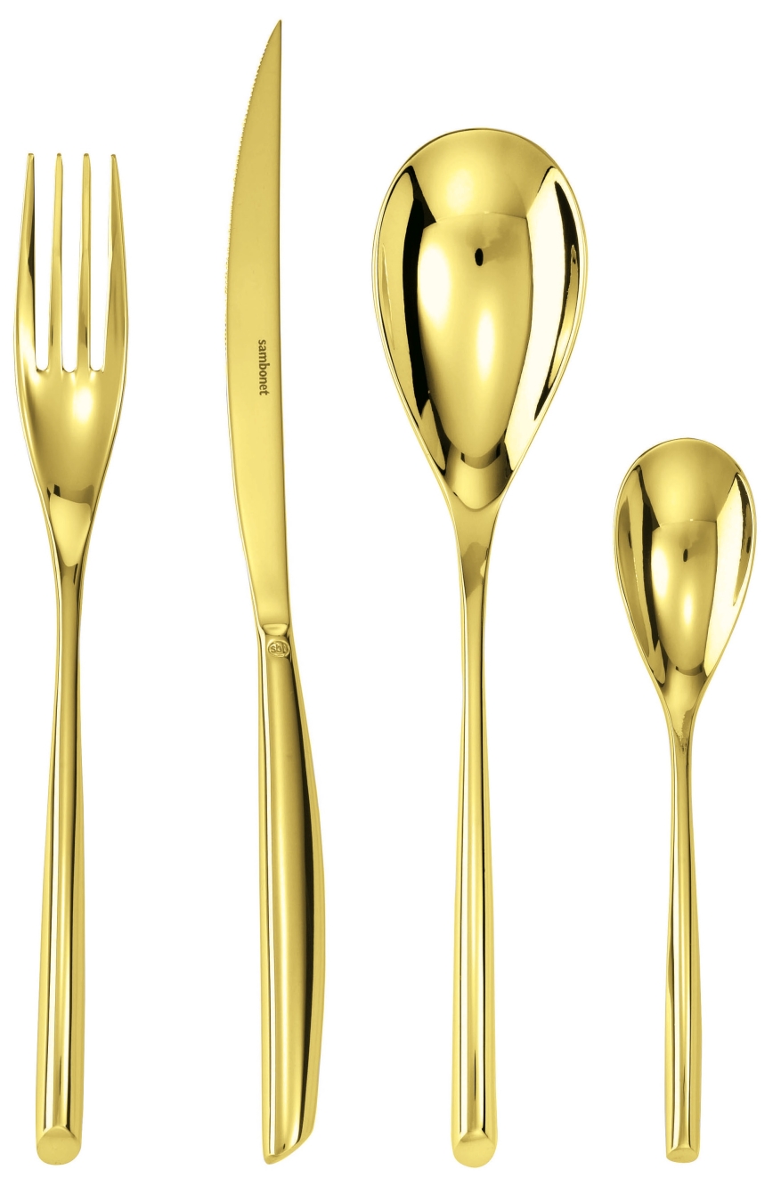 Sambonet Bestekset Bamboo Goud 24-Delig Sambonet Bestekset Bamboo Goud 24-Delig