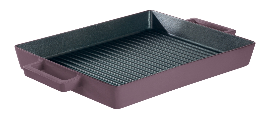 Sambonet Grillpan Terra Cotto Paars 32 x 26 cm Sambonet Grillpan Terra Cotto Paars 32 x 26 cm