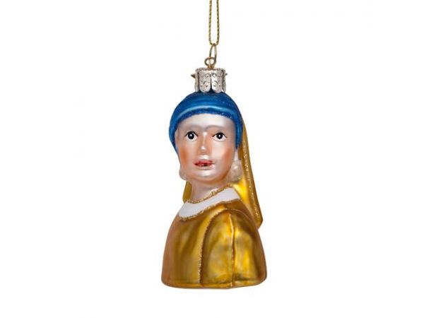 Vondels Kerstboom Decoratie Meisje met de parel van Vermeer Vondels Kerstboom Decoratie Meisje met de parel van Vermeer