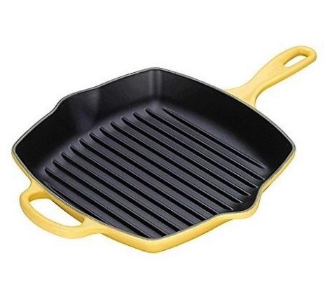 Le Creuset Grillpan Vierkant Geel 26 x 26 cm