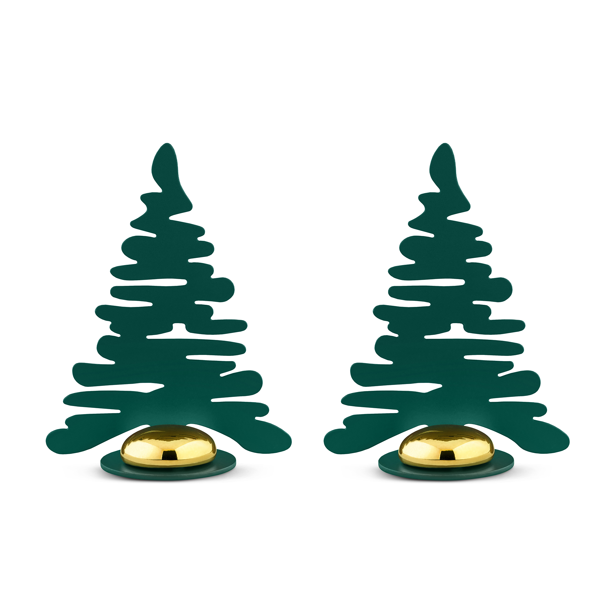 Alessi Kerstbomen Set Bark Groen BM16S2/GR - 2 delig Alessi Kerstbomen Set Bark Groen BM16S2/GR - 2 delig
