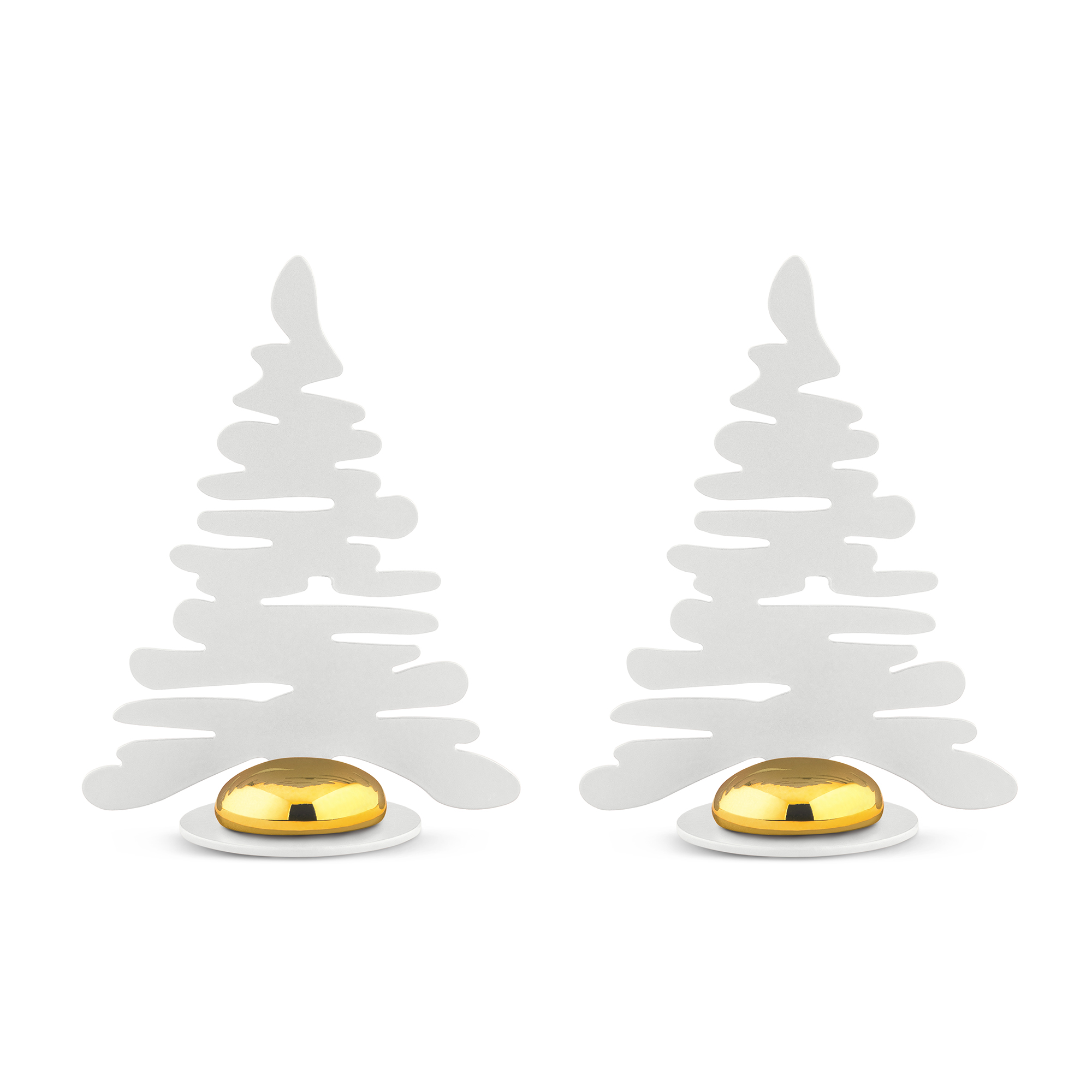 Alessi Kerstbomen Set Bark Wit BM16S2/W - 2 delig Alessi Kerstbomen Set Bark Wit BM16S2/W - 2 delig