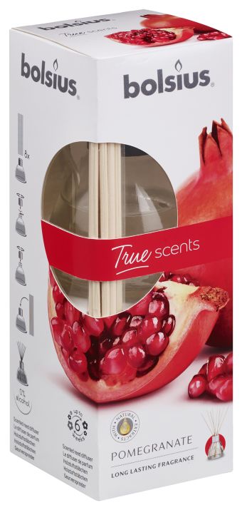 Bolsius Geurstokjes True Scents Pomegranate 45 ml Bolsius Geurstokjes True Scents Pomegranate 45 ml