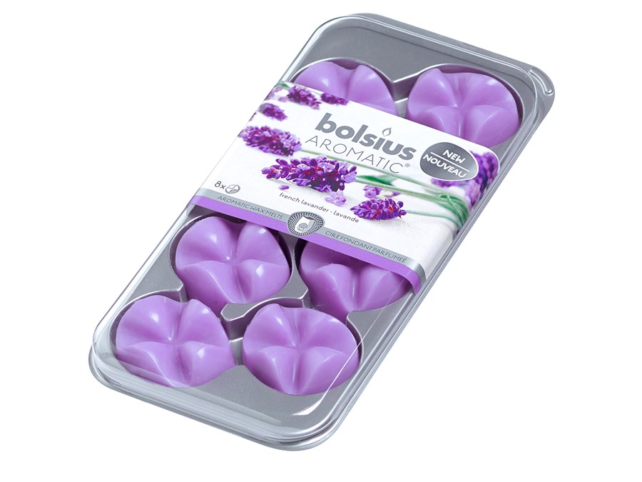 Bolsius Waxchips Aromatic French Lavender 8 Stuks bolsius kopen in de aanbieding