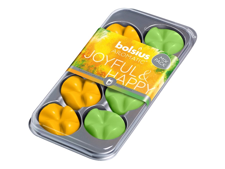 Bolsius Waxchips Aromatic Joyful Happy 8 Stuks bolsius kopen in de aanbieding Bolsius Waxchips Aromatic Joyful Happy 8 Stuks bolsius kopen in de aanbieding