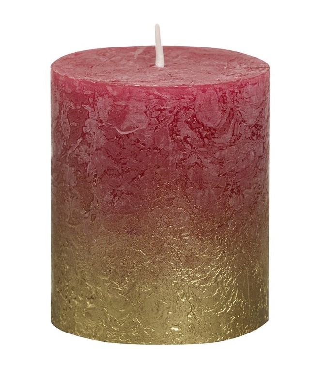 Bolsius Stompkaars Fading Goud Rood 8068 Mm bolsius kopen in de aanbieding