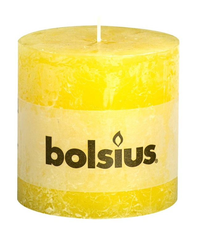 Bolsius Stompkaars Rustiek Xxl Zonnegeel 100100 Mm bolsius kopen in de aanbieding