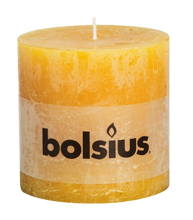 Bolsius Stompkaars Rustiek Xxl Okergeel 100100 Mm bolsius kopen in de aanbieding