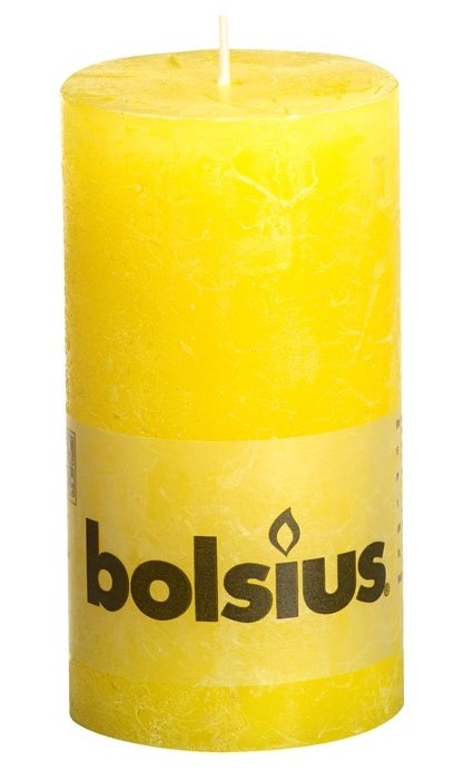 Bolsius Stompkaars Rustiek Zonnegeel 13068 Mm bolsius kopen in de aanbieding