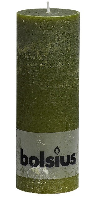 Bolsius Stompkaarsen Rustiek Olijfgroen 19068 Mm 4 Stuks bolsius kopen in de aanbieding