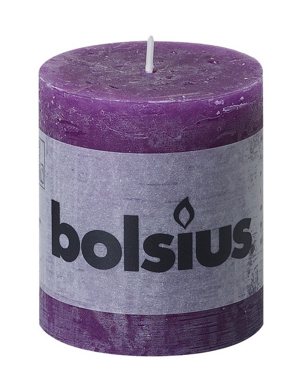 Bolsius Stompkaars Rustiek Paars 8068 Mm bolsius kopen in de aanbieding