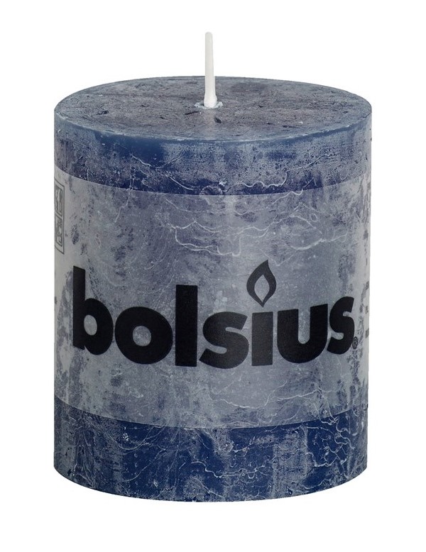 Bolsius Stompkaars Rustiek Donkerblauw 8068 Mm bolsius kopen in de aanbieding