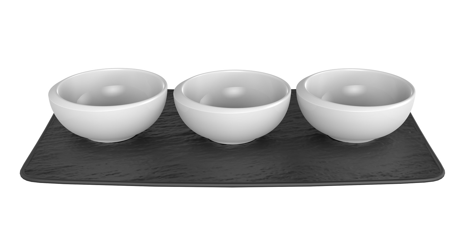 Villeroy & Boch Dipschaaltjes NewMoon Set 4-Delig Villeroy & Boch Dipschaaltjes NewMoon Set 4-Delig