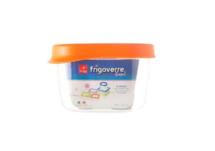 Bormioli Vershoudbakje Frigoverre Oranje 13x10x7cm Bormioli Vershoudbakje Frigoverre Oranje 13x10x7cm