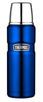 Thermos Thermosfles King Metallic Blauw 047 Liter thermos kopen in de aanbieding