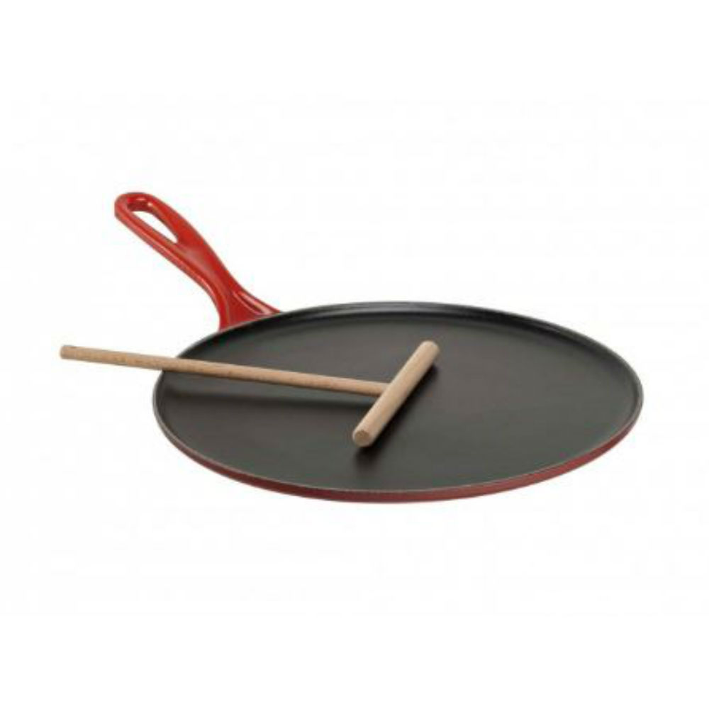 Le Creuset Pannenkoekenpan Tradition Kersenrood Ø 27 cm Le Creuset Pannenkoekenpan Tradition Kersenrood Ø 27 cm