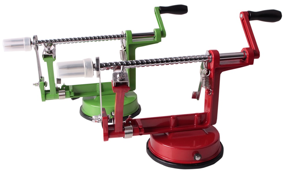 Easyline Appelschilmachine Aluminium Met Zuignap Rood Groen easyline kopen in de aanbieding Easyline Appelschilmachine Aluminium Met Zuignap Rood Groen easyline kopen in de aanbieding