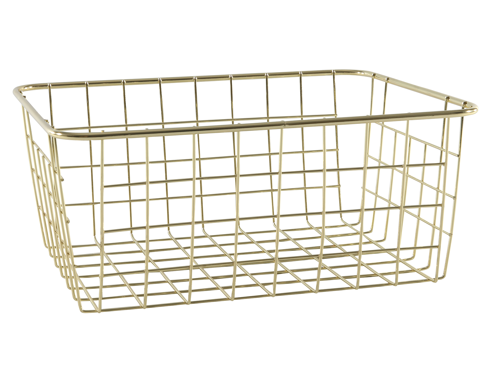 Opbergmandje Goud 28 x 22 cm Opbergmandje Goud 28 x 22 cm