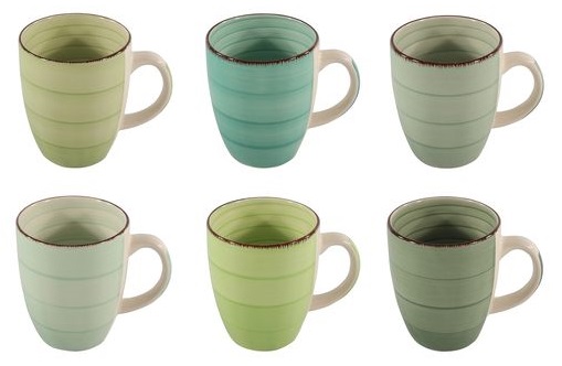 Studio Tavola Koffiemokken Summer Green 34 cl - 6 Stuks Studio Tavola Koffiemokken Summer Green 34 cl - 6 Stuks