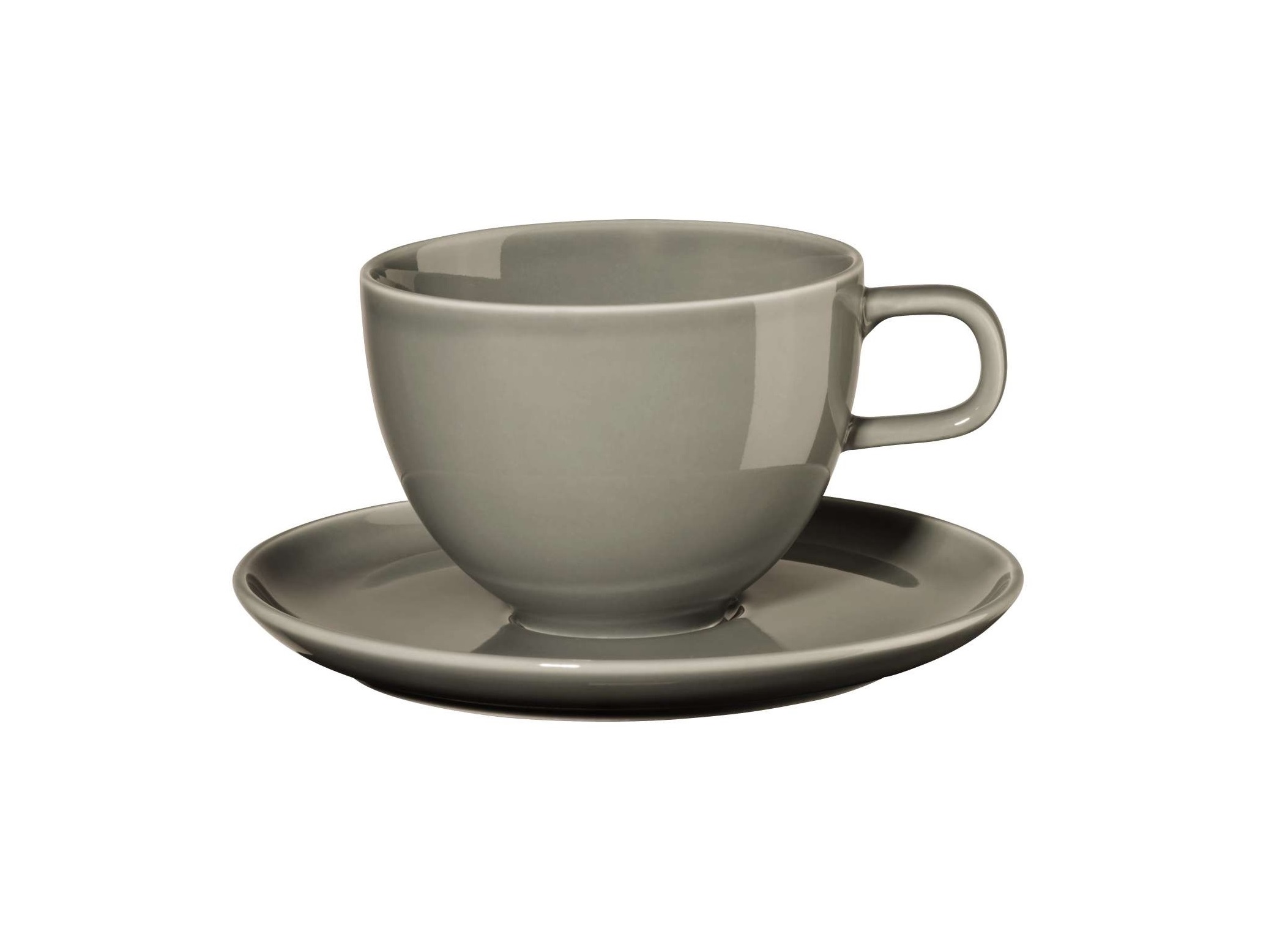 ASA Selection Koffiekop en Schotel Kolibri Grey 25 cl ASA Selection Koffiekop en Schotel Kolibri Grey 25 cl
