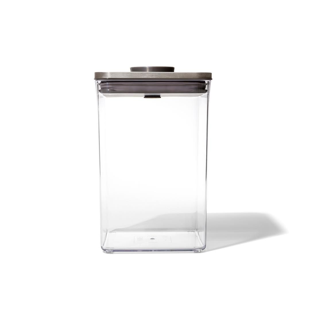 OXO Voorraadpot POP Steel Vierkant 4.2 Liter OXO Voorraadpot POP Steel Vierkant 4.2 Liter