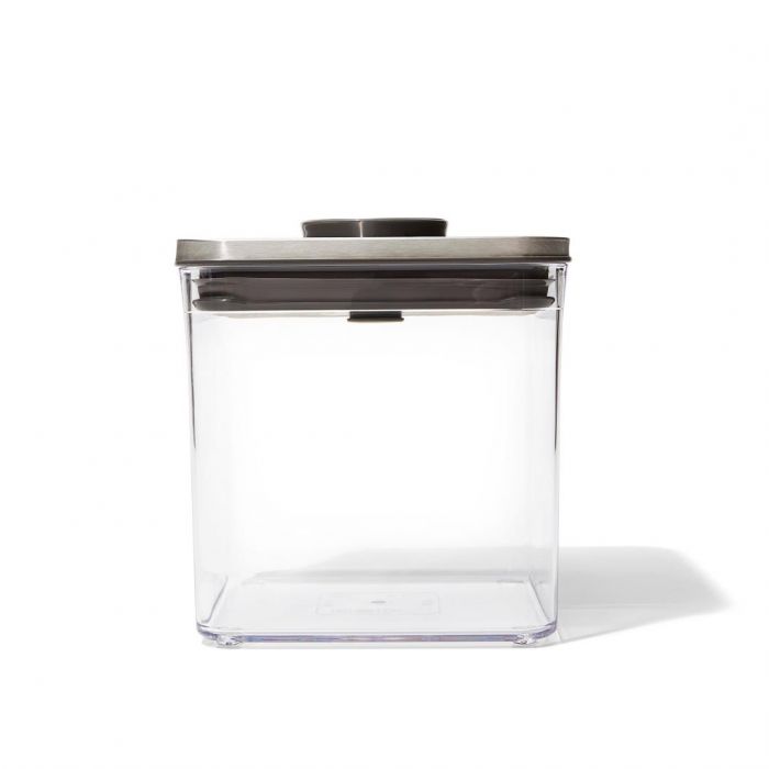 OXO Voorraadpot POP Steel Vierkant 2.6 Liter OXO Voorraadpot POP Steel Vierkant 2.6 Liter