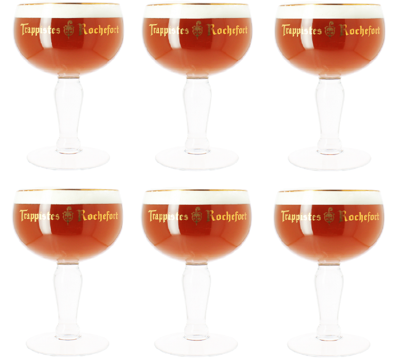 Rochefort Bierglas Bokaal 33 cl - 6 Stuks Rochefort Bierglas Bokaal 33 cl - 6 Stuks