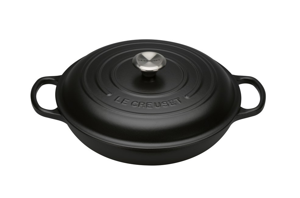 Le Creuset Braadpan Campagnard Zwart Ø 30 cm Le Creuset Braadpan Campagnard Zwart Ø 30 cm