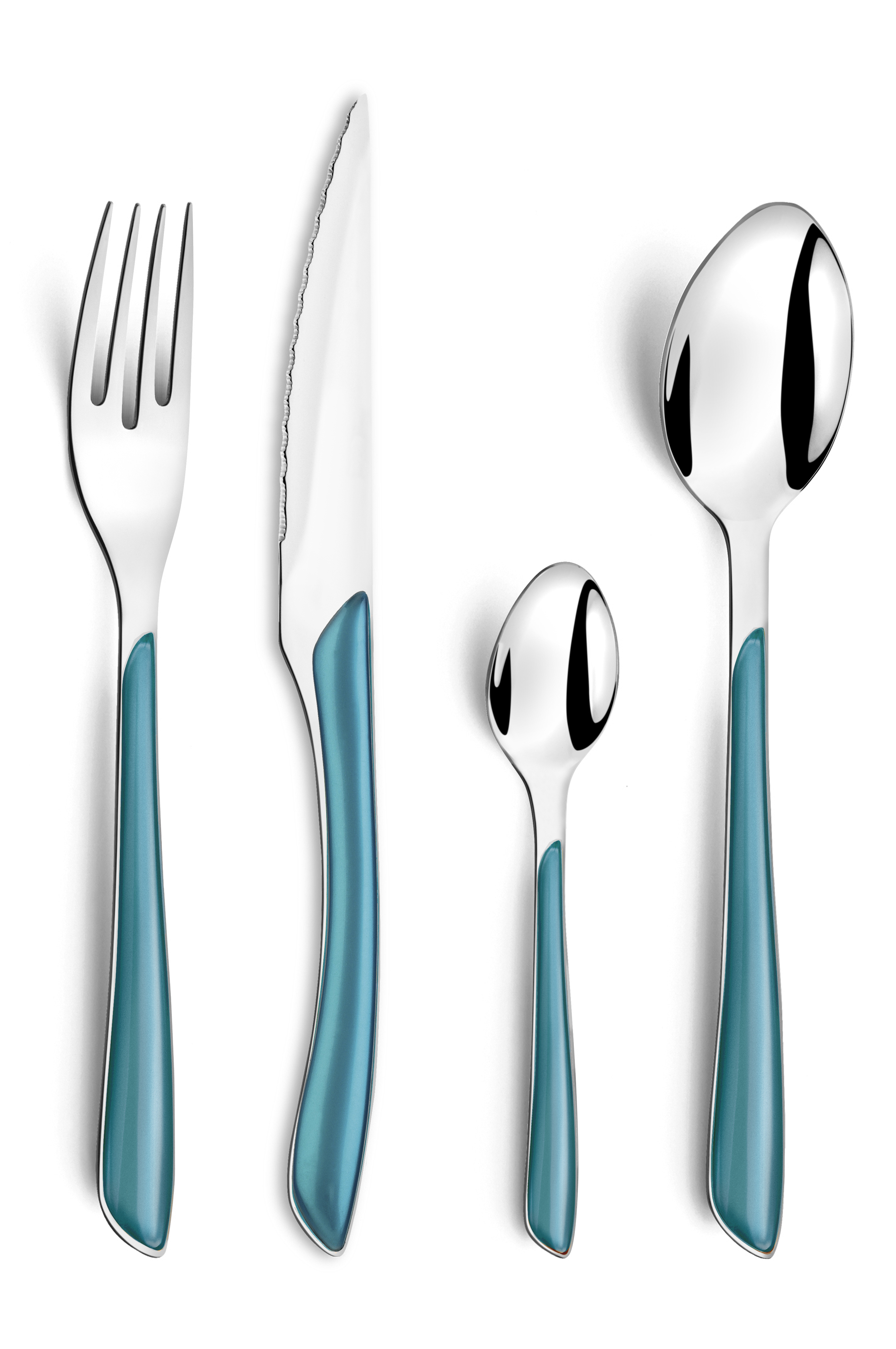 Amefa Bestekset Eclat Petrol Blauw 24-Delig Amefa Bestekset Eclat Petrol Blauw 24-Delig