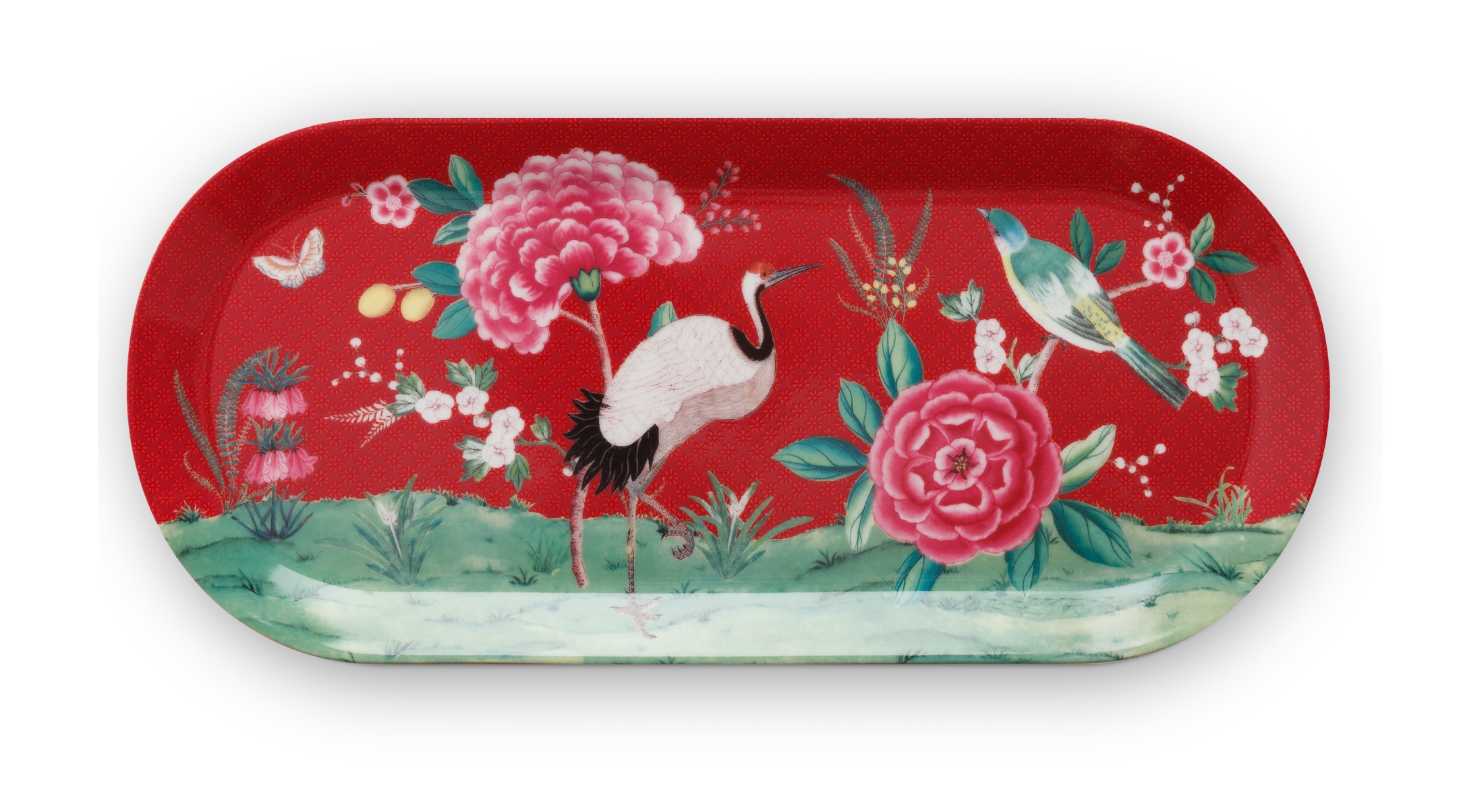 Pip Studio Schaal Blushing Birds Rood 33 x 15 cm Pip Studio Schaal Blushing Birds Rood 33 x 15 cm