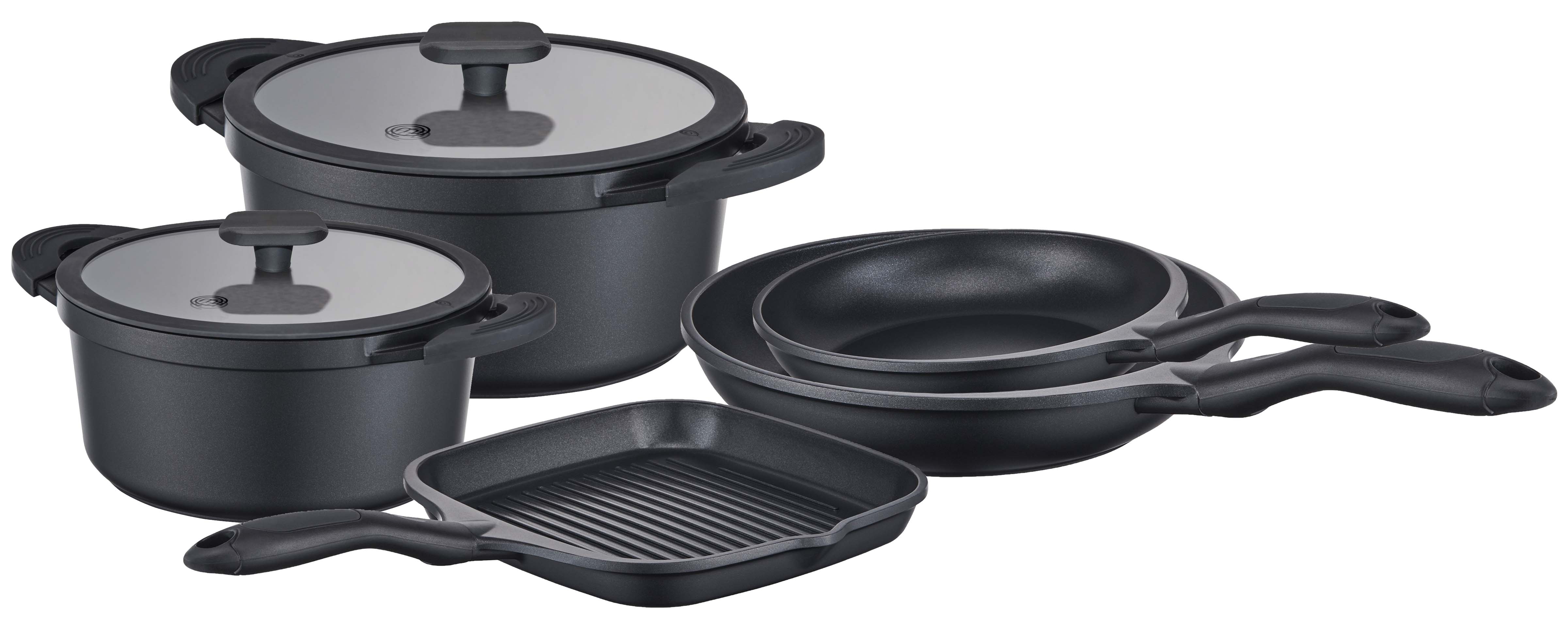 Masterchef Pannenset Aluminium Cookware 5-delig Masterchef Pannenset Aluminium Cookware 5-delig