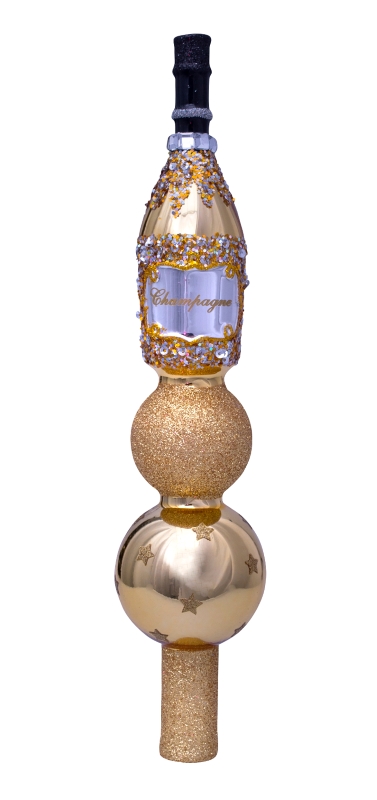 Vondels Kerstboom Decoratie Champagne Toren Goud Vondels Kerstboom Decoratie Champagne Toren Goud