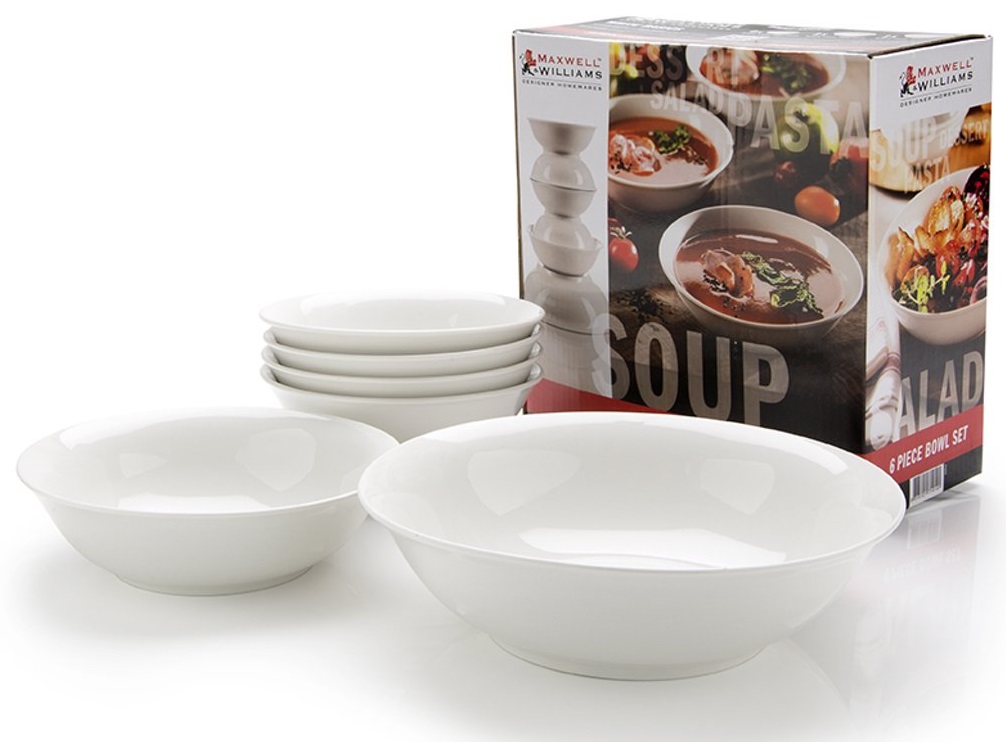 Maxwell Williams White Basics 6 Delige Schalenset maxwell williams kopen in de aanbieding
