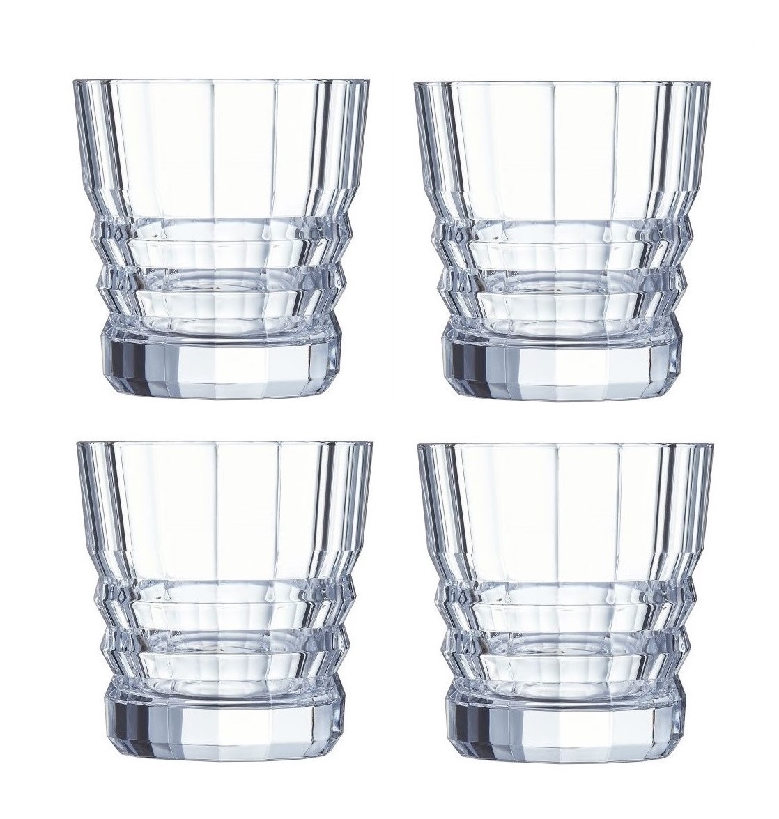 Cristal Daposarques Darques Architecte Tumbler 32Cl 4 Stuks cristal daposarques kopen in de aanbieding