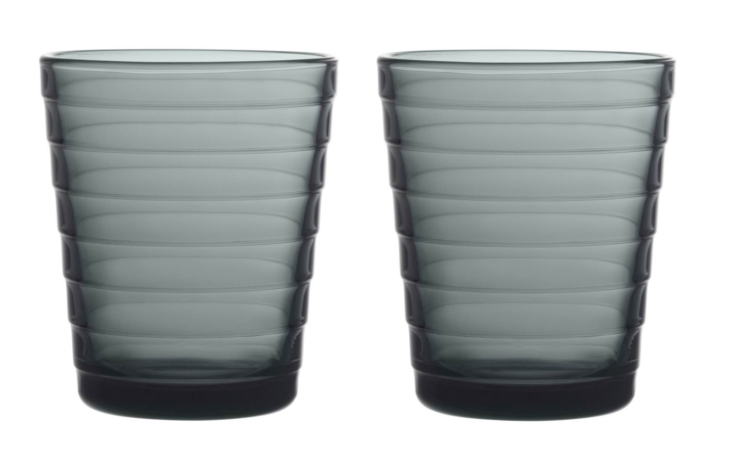 Iittala Glas Aino Aalto Donkergrijs 220 ml - 2 Stuks Iittala Glas Aino Aalto Donkergrijs 220 ml - 2 Stuks